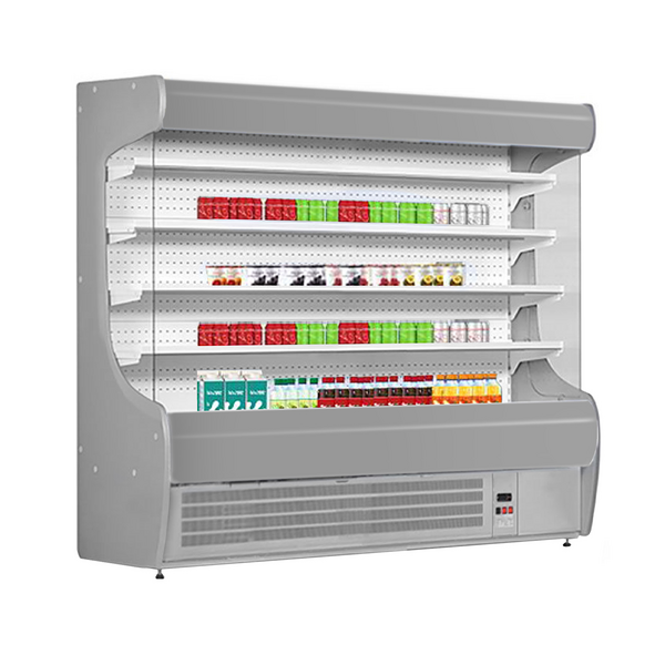Duvar Tipi Soğutmalı Teşhir Ünitesi - 2020 mm - 4 raflı - gümüş ön panel