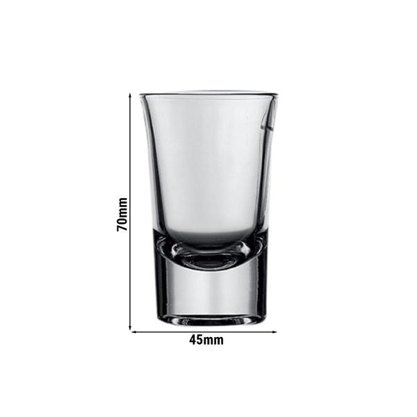 (24 stuks) Mammoet shotglas - BUDGETLINE - 35 ml - CE-gemarkeerd op 35 ml