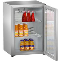 LIEBHERR | Réfrigérateur sous plan en inox  PREMIUM - 44 litres - avec 1 porte vitrée          