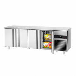 Tavolo congelatore PREMIUM - 2300x700mm - con 4 porte