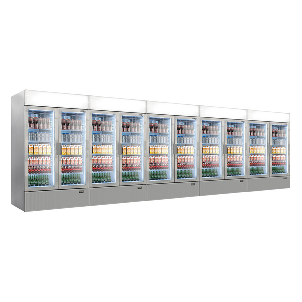 (5 piezas) Refrigerador de bebidas - 5240 litros (volumen neto) - GRIS