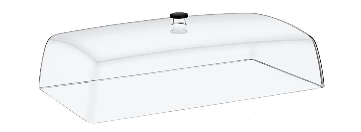 Couvercle de présentation - GN 1/2 - Polycarbonate - 335x274mm - Hauteur:145mm