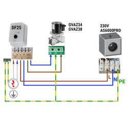 GM 3/8-VML- شیر مغناطیسی گاز