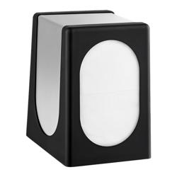 Servetdispenser - kunststof - 100x150mm - zwart/grijs