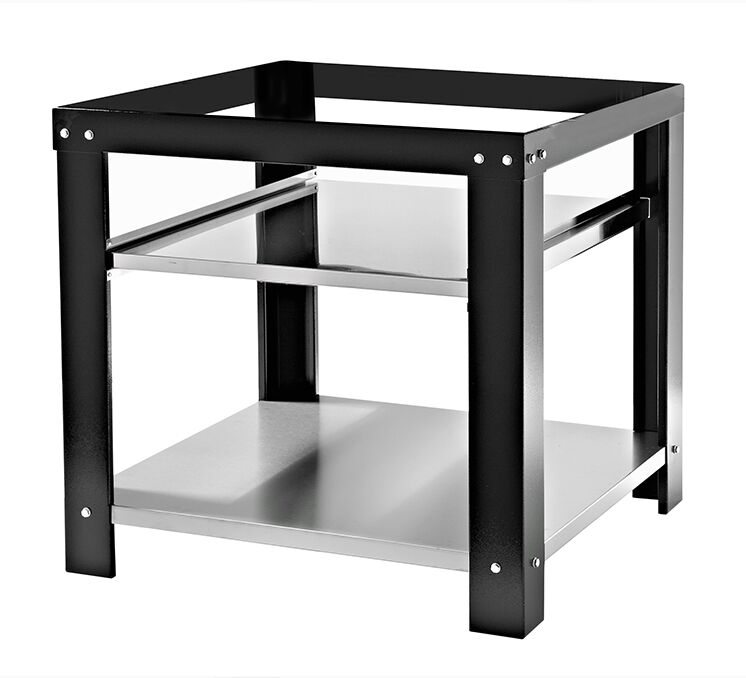 Support pour four à pizza - Noir - 910x865x850mm - avec 2 étagères - compatible avec GPOE430DN