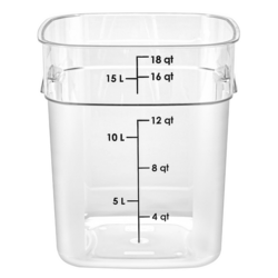 CAMBRO | CAMWEAR® FreshPro tartály - 17,2 liter - átlátszó