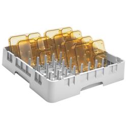 CAMBRO | CAMRACK® - Dorn-/ Tellerspülkorb 1/1 - 5x9 Fächer - 500x500mm - Grau