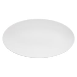 (2 pieces) SELTMANN WEIDEN | Oval Coupe Serving Platter – 330x180 mm - White High-Gloss Porcelain - Microwave & Oven Safe