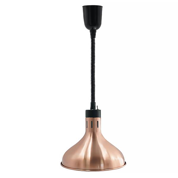 Infrarood warmtelamp Retro - 275W - Ø290mm - hoogteverstelbaar - Roségoud
