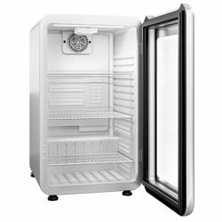 Frigider mini bar - 113 litri - cu 1 ușă de sticlă - alb