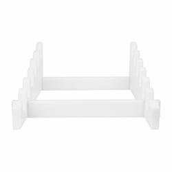 Snijplankrek - 410x330x180mm - Polyethyleen - Wit - Voor 6 planken tot 200mm