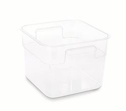 Recipiente para alimentos - Policarbonato transparente - Transparente - Altura: 190mm - 6,0L - con tapa