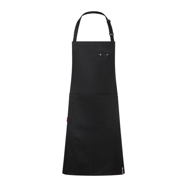 KARLOWSKY | Kurzarm Latzschürze ROCK CHEF®-Stage2 mit Schnalle und Taschen