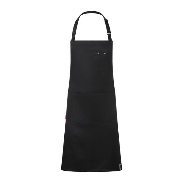 KARLOWSKY | ROCK CHEF®-Stage2 - مريلة قصيرة الأكمام مع مشبك وجيوب