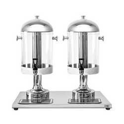 Dispensador de zumo de acero inoxidable - 2x 7,5 litros