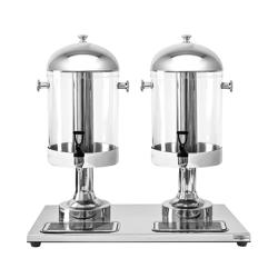 Distributeur de jus - 2x 7,5 litres - inox