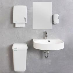 AIR-WOLF | Distributore di asciugamani di carta - per 750 asciugamani - Plastica ABS - Bianco