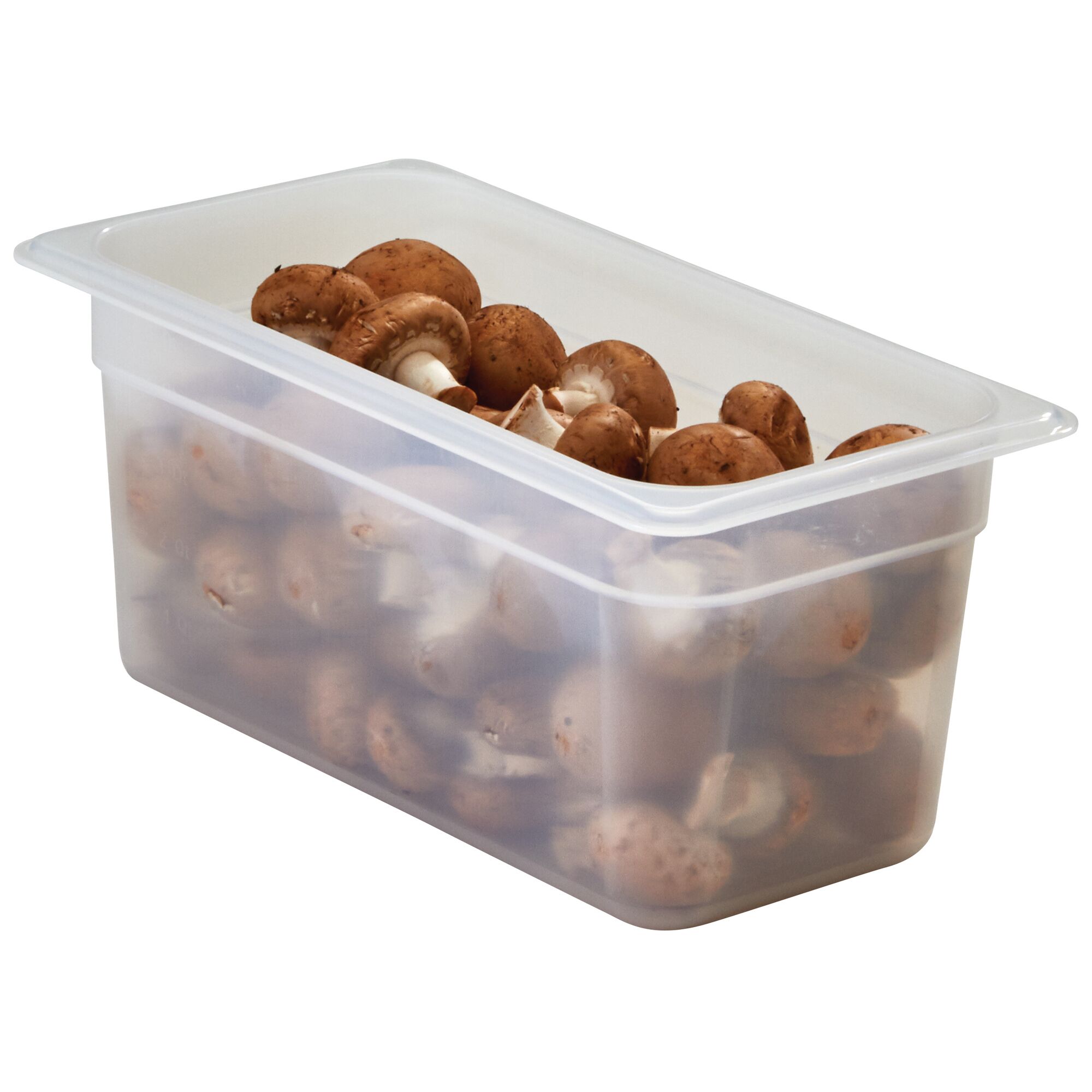 (6 pièces) CAMBRO | Contenants GN 1/4 en polypropylène – laiteux – hauteur : 100 mm         