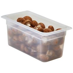 (6 pezzi) CAMBRO | Contenitore GN 1/4 in polipropilene - semi-trasparente - Altezza: 100 mm