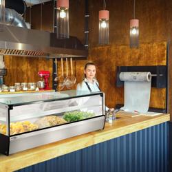 Vitrine chauffante - 1000 mm - 400 W - 3 x GN 1/1