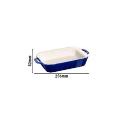 STAUB | CERAMIQUE - Güveç kabı - 200x160mm - Seramik - Koyu mavi 