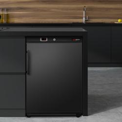 (2 stuks) Tafelmodel Vrieskast ECO - 200l - met 1‑deurs dichte deur & 3 roosters - binnenzijde kunststof - zwart