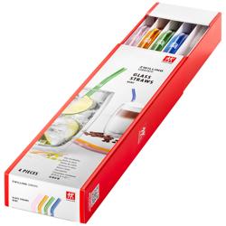 ZWILLING | SORRENTO - Skleněná brčka - zahnutá - barevná
