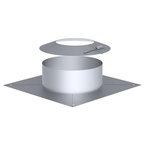 Dakdoorvoer ventilatiepijp - RVS - met stormkraag - Ø 350mm