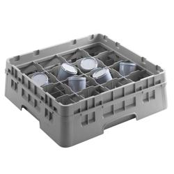 CAMBRO | CAMRACK® Cup & Mug Dishwasher Rack – 16 Compartments – 500×500 mm – 143 mm H – Grey