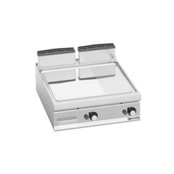 Płyta grillowa gazowa - 20kW - Gładko-ryflowana - Powierzchnia: 800x900mm - nastawna