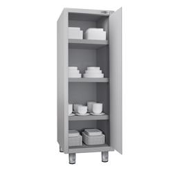 Armoire haute en inox ECO - 600x600mm - 1 porte battante - Hauteur: 1800mm