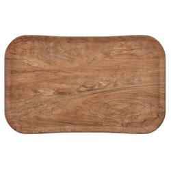 (12 bucăți) CAMBRO | CENTURY™ - Tavă din fibră de sticlă - GN 1/1 - maro măsliniu cu efect de lemn - neted