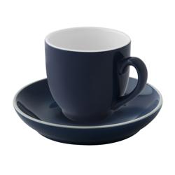 (6 piezas) COLORES - Taza de café - 140ml - Azul