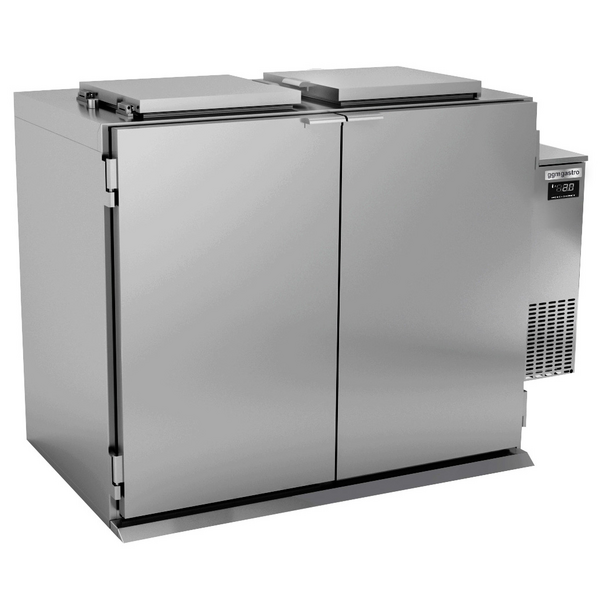 Avfallskyl för vått avfall 2x 120 eller 1x 240 liter/aggregat höger