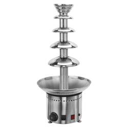 Fontana di cioccolato PROFESSIONALE - 200W riscaldamento + 80W motore - 5 livelli - Capacità max 6kg - Altezza 700mm - Ø330mm