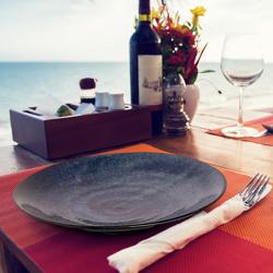 (24 pcs) KIRYU - Set de vaisselle - Porcelaine - Ø275mm, Ø235mm, Ø220mm, Ø140mm - Bleu