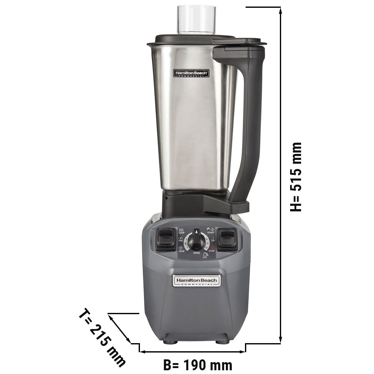 HAMILTON BEACH | Mixeur alimentaire EXPEDITOR HBF510S - 1,8 litre - 1,8 kW - Récipient en inox