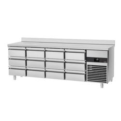 PREMIUM hűtőasztal - 2,3 x 0,7 m - 12 fiókkal 1/3
