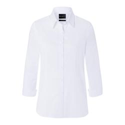 (6 stuks) KARLOWSKY | Dames Blouse Klassiek met 3/4 Mouwen - Wit - Maat: S