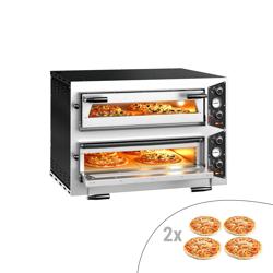Elektryczny piec do pizzy - 4+4x 30cm - Manualny