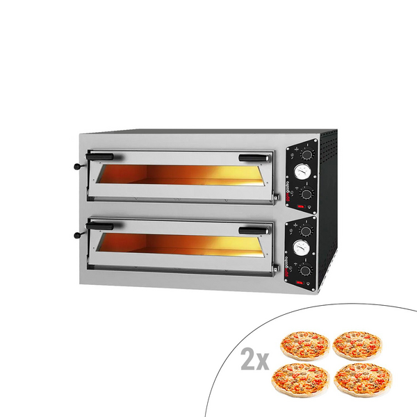 Forno de pizza 4+4x 30 cm 