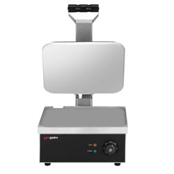 Commercial Contact Grill / Panini Press - Smooth Top & Bottom - 2.2 kW - 350×330 mm grill area - Stainless steel body, Aluminium plates