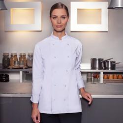 (6 bucăți) Karlowsky Basic - Jachetă de Bucătar - Albă - Mărime: M