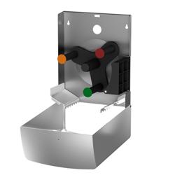 AIR-WOLF | Distributore di carta in rotoli Duplex - per 3 rotoli domestici o 1 rotolo grande - acciaio inox