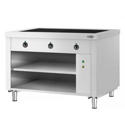 Buffédisk varm KOPENHAGEN - 1 240 mm - med värmeplatta