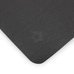 (12 piezas) Manteles individuales James - en elegante aspecto de cuero - 33 x 46 cm - antracita