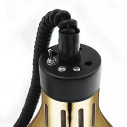 Buffet Infrared Heat Lamp - Retractable - Diameter 290mm - 275W - E27 - Cord 600–1500mm - Pale Gold