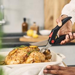 ZWILLING | Poultry Shears Kitchen Scissors – 250 mm - Black - Serrated Blade - Stainless Steel