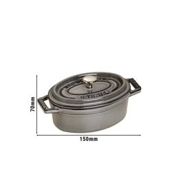 STAUB | LA COCOTTE - Mini kookpot - Ø 110mm - Gietijzer - Grafietgrijs