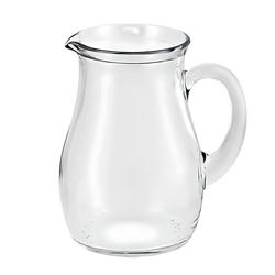 (6 pièces) Pichet / Carafe en verre – VILLAGE – 500 ml – avec poignée